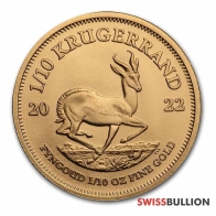 2022 1/10 Onza Moneda de Oro Krugerrand
