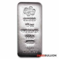 PAMP Suisse 10 Ounce Cast Silver Bar