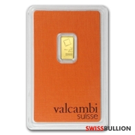 1 Gramo Valcambi Lingote de Oro