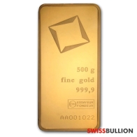 500 Gram Valcambi Lingote de Oro