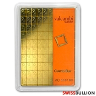 100 Gram Valcambi Combibar Gold Bar