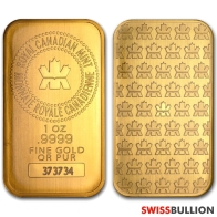 1 Ounce Royal Canadian Mint Gold Bar