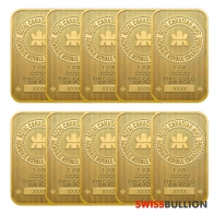 Wholesale 10 x 1 Ounce Royal Canadian Mint Gold Bar