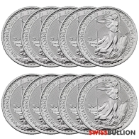 Venta al por Mayor 10 Britannias de Platino de 1 Onza