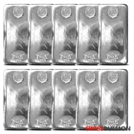  15 x 1 kilogramo lingotes de plata de la casa de la moneda Perth al por mayor