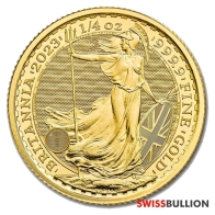 1/4 Onza 2023 Moneda de Oro Britannia Británica