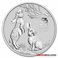 1 Ounce 2023 Silver Lunar Year of the Rabbit Coin