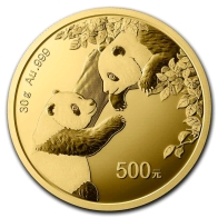  2023 Moneda de oro Panda Chino de 30 gramos 