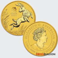 2023 Perth Mint 1/10 Ounce Lunar Year of the Rabbit Gold Coin