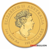 2023 Perth Mint 1 Ounce Lunar Year of the Rabbit Gold Coin