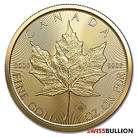 1 Onza 2023 Moneda de Oro Maple Leaf