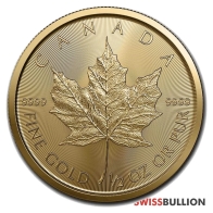 1/2 Onza 2023 Moneda de Oro Maple Leaf