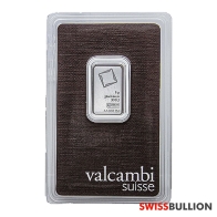 Lingote de platino Valcambi de 5 Gramos