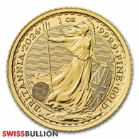 1 Onza 2024 Moneda de Oro Britannia Británica
