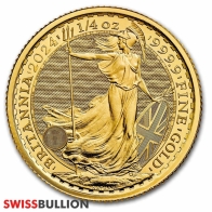 1/4 Onza Moneda de Oro Británica Britannia 2024