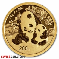 Moneda de Oro Chino Panda 15 gramos 2024