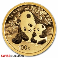Moneda de Oro Chino Panda 8 Gramos 2024
