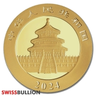 Moneta d'oro cinese Panda 3 grammi 2024