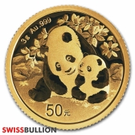 Moneda de Oro Chino Panda 3 gramos 2024