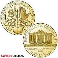 1 Ounce 2024 Austrian Philharmonic Gold Coin
