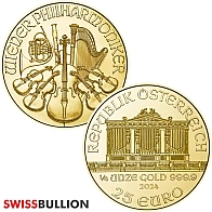 2024 Austrian 1/4 Ounce Philharmonic Gold Coin
