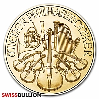 2025 Austrian 1/10 Ounce Philharmonic Gold Coin