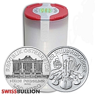 20 x 1 Onça de Moedas de Prata Philharmonic - Anos Variados
