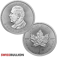 1 Ounce 2024 Canadian Maple Leaf Silver Coin
