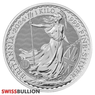 1 Quilograma Moeda Britannia de Prata 2024 Britânica