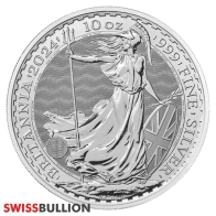 Moeda Britânica Britannia de Prata de 10 Onças 2024