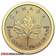1/10 Onza Moneda de Oro Hoja de Arce 2024