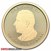 1/2 Ounce 2024 Maple Leaf Gold Coin
