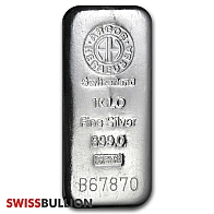 1 Kilogram Argor Heraeus Casted Silver Bar
