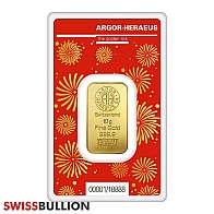 10 Gram Argor Heraeus Gold Bar - Lunar Dragon