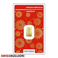 1 Gram Argor Heraeus Gold Bar - Lunar Dragon