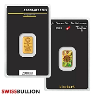 2 Gram Argor Heraeus Gold Kinebar