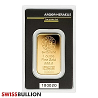 Kinebar de Oro Argor Heraeus de 1 onza