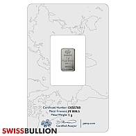 1 Gram PAMP Fortuna Platinum Bar