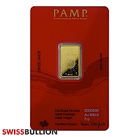 5 Gram PAMP Legends Azure Gold Bar - Year of the Dragon
