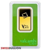 1 Onzo Lingote de Oro Valcambi Verde