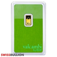 1 Gramo Lingote de Oro Valcambi Verde