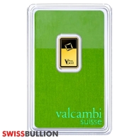 2.5 Gramo Lingote de Oro Valcambi Verde