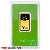 20 Gramo Lingote de Oro Valcambi Verde