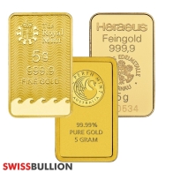 5 Gram Gold Bar