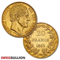 20 Franc Belgian Gold Coin - 5.8 grams
