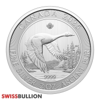 2 Ounce Canadian Goose 2025 Silver Bullion Coin 