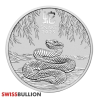 1 Ounce 2025 Silver Lunar Year of the Snake Coin