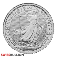 1/10 Unze 2025 Platin Britische Britannia Münze