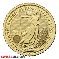 1/10 Ounce 2025 British Britannia Gold Coin