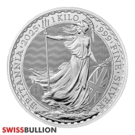 1 Kilogram 2025 Silver British Britannia Coin